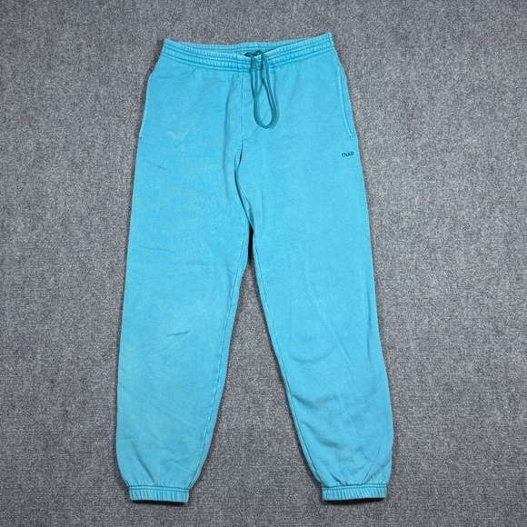 TNA Sweatfleece Cozy Fleece Boyfriend Fit Joggers Size Small Blue - Picture 1 of 10